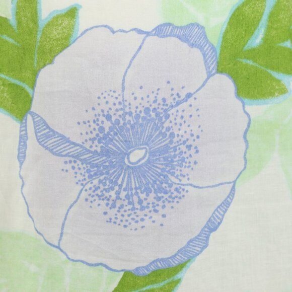 Ann Taylor LOFT Women's Size 4 Green Purple Floral 100% Linen Pencil Skirt - Picture 5 of 7